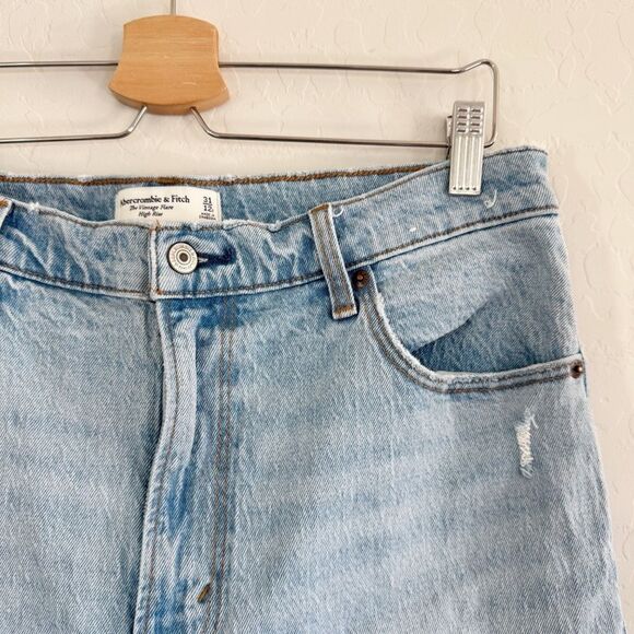 Abercrombie & Fitch The Vintage Flare High Rise Jeans Size 31/12 Short - Picture 6 of 15